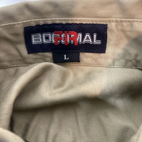 BOCOMAL FR Shirts Flame Resistant 100% C NFPA2112 7.5oz Men's Welding Shirt L - Picture 8 of 8